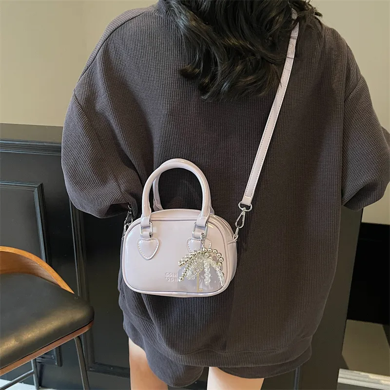 Miss Angel PU Handbag Women's White/Pink/Black-10