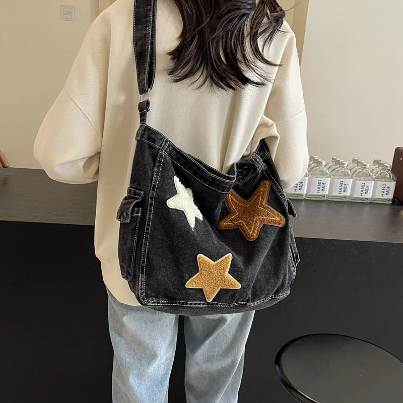 Miss Angel Denim Shoulder Bag Crossbody Bag Regular Women's Multicolor-9