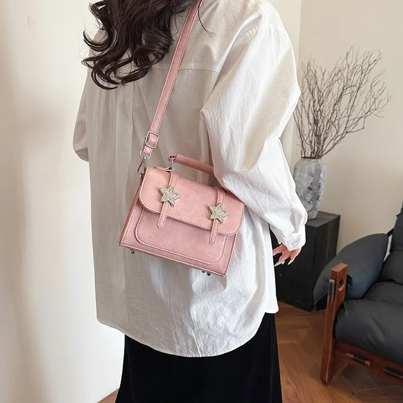Miss Angel PU Crossbody Bags Shoulder Bags Regular Women's Black/Green/Pink/Beige/Brown-14
