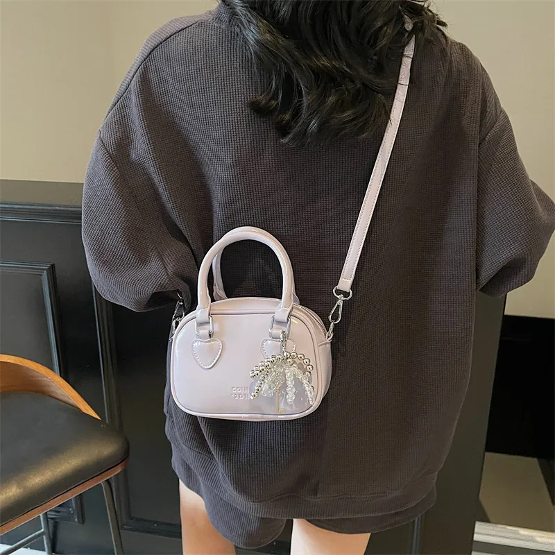 Miss Angel PU Handbag Women's White/Pink/Black-9