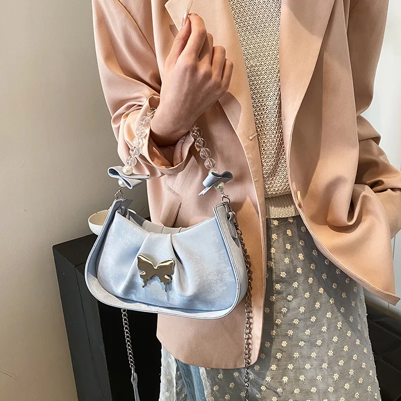 Miss Angel PU Shoulder Bag, Crossbody Bag, Handbag Women's Blue/Pink/White/Black-4