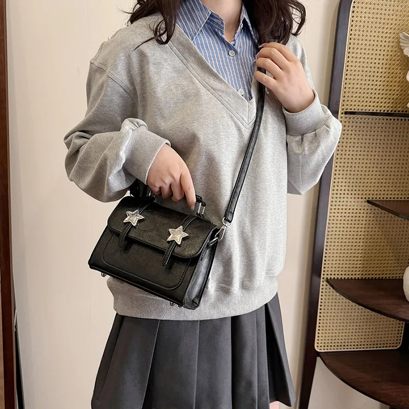 Miss Angel PU Crossbody Bags Shoulder Bags Regular Women's Black/Green/Pink/Beige/Brown-2