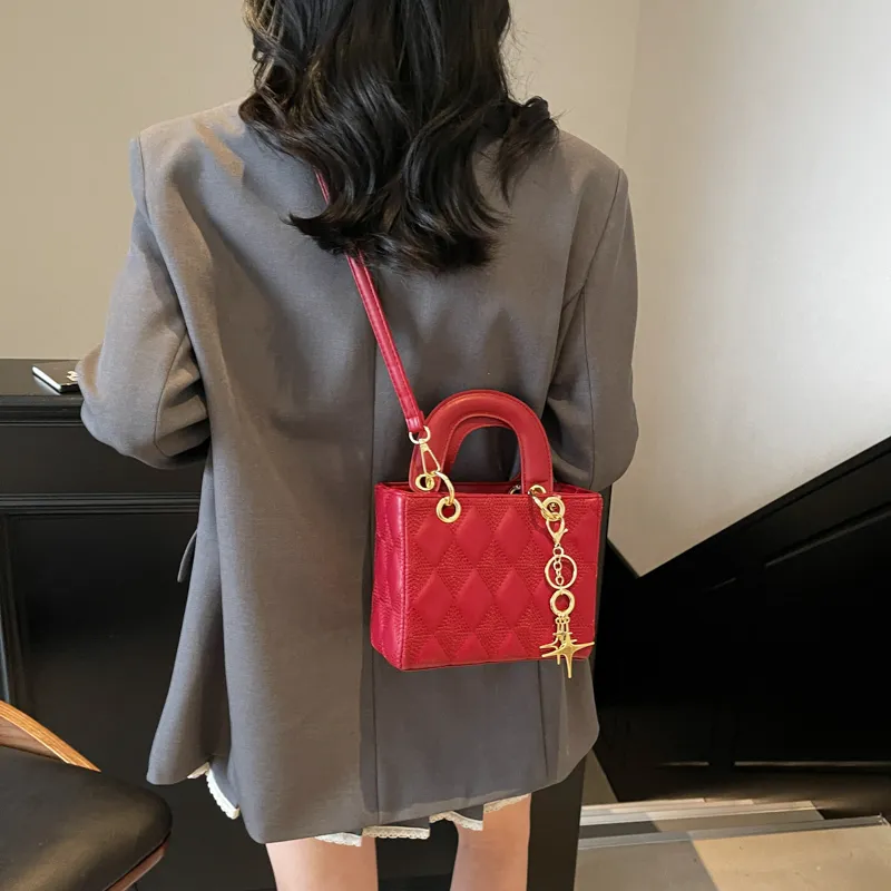 Miss Angel PU Crossbody One Shoulder Handbag Women's Multicolor-22
