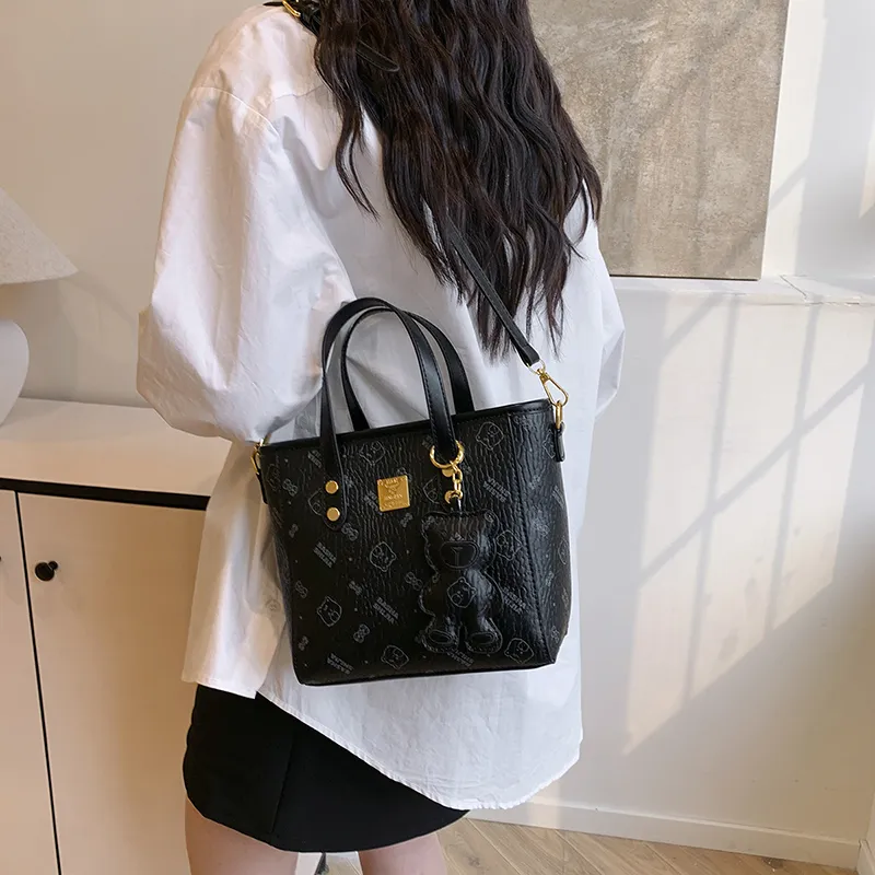 Miss Angel PU Crossbody Handbag Women's White/Black/Pink/Brown-19