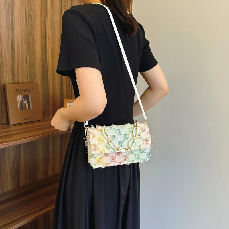 Miss Angel Fabric Crossbody Bag, Shoulder Bag, Handbag Women's Multicolor-2