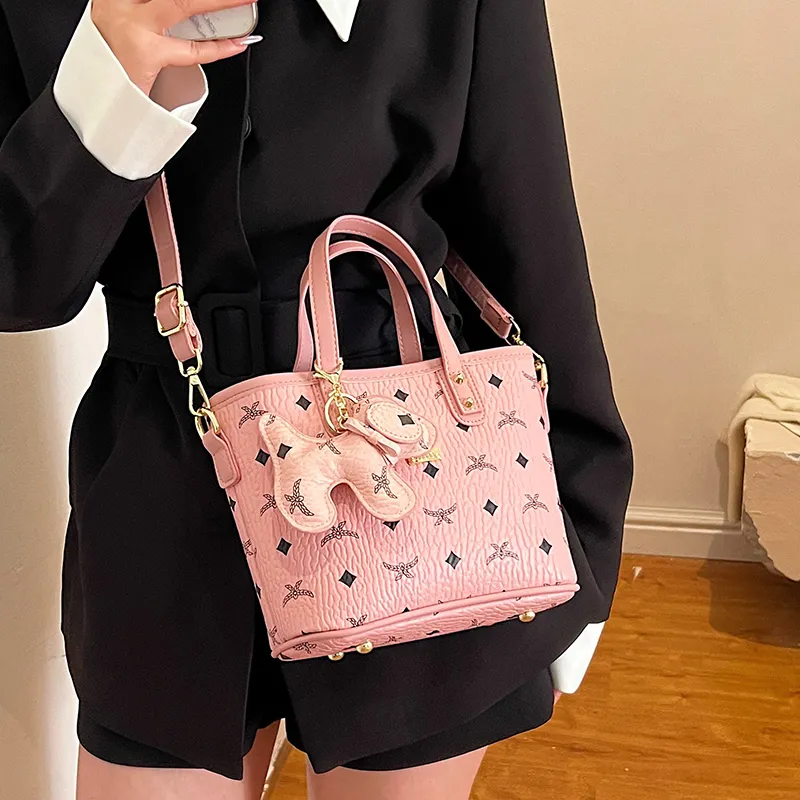 Miss Angel PU Handbag, Crossbody Bag Regular Women's Brown Pink Black Khaki-4
