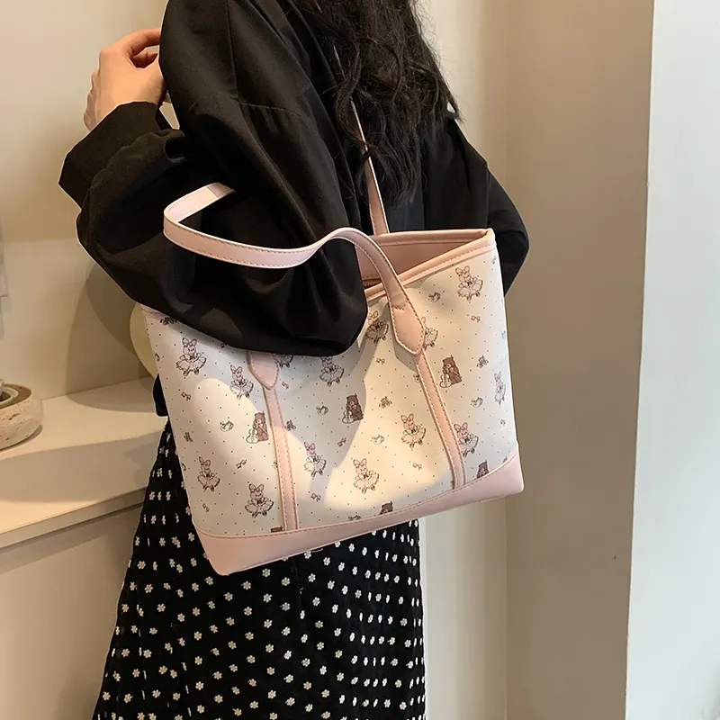 Miss Angel PU Shoulder Bag Regular Women's Pink/Blue-5
