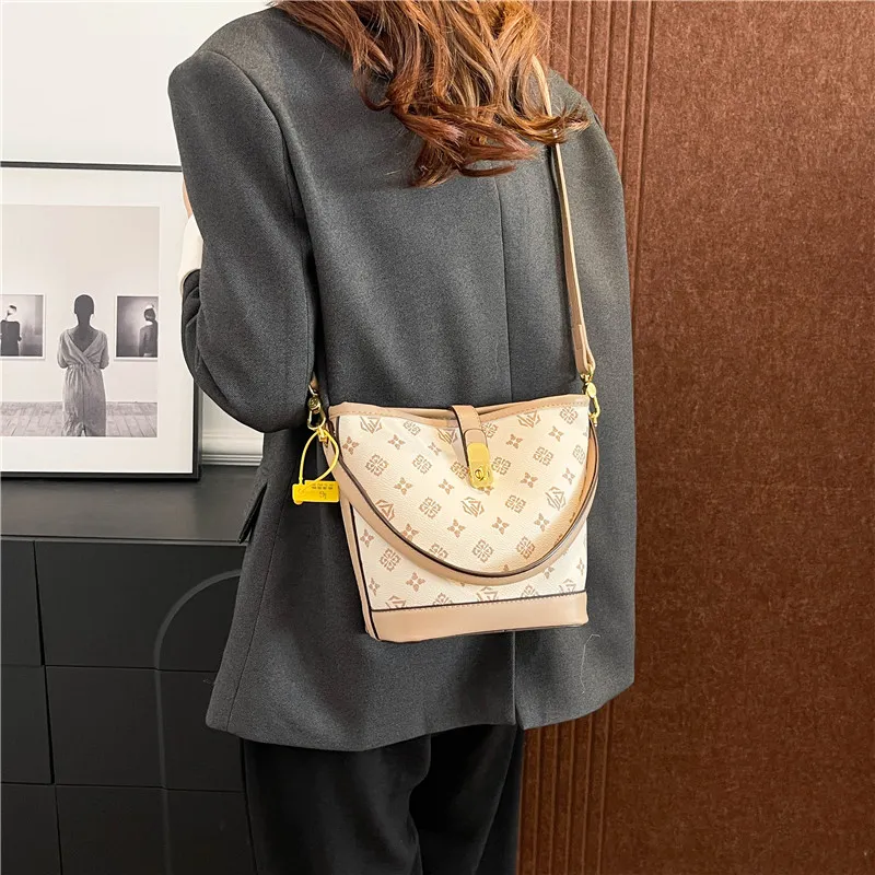 Miss Angel PU Crossbody Handbag Regular Women's Blue/Beige/Brown-7