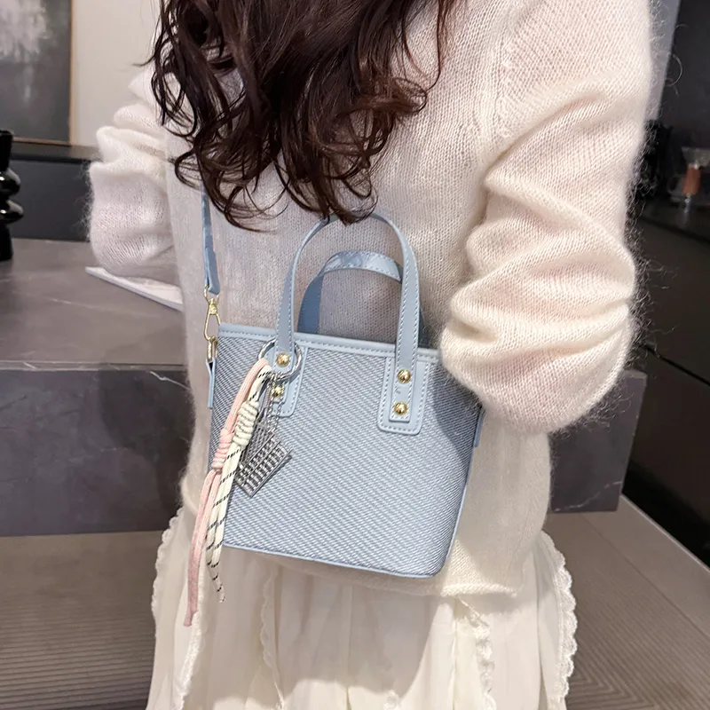 Miss Angel PU Crossbody One Shoulder Handbag Women's Black, Pink, Khaki, Blue, Brown-16