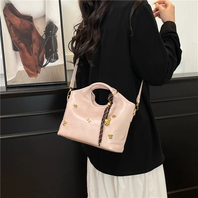 Miss Angel PU One Shoulder Handbag Women's Multicolor-4