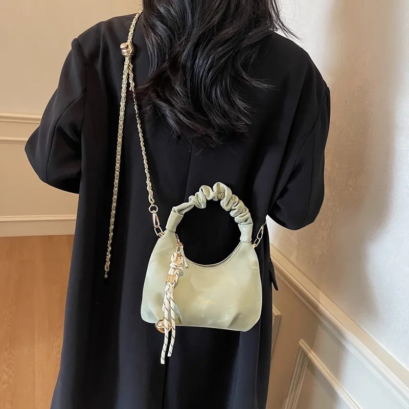 Miss Angel PU Crossbody One Shoulder Handbag Women's Beige/Black-21
