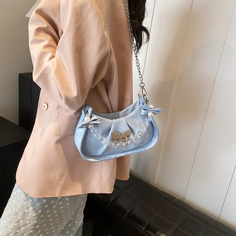 Miss Angel PU Shoulder Bag, Crossbody Bag, Handbag Women's Blue/Pink/White/Black-3