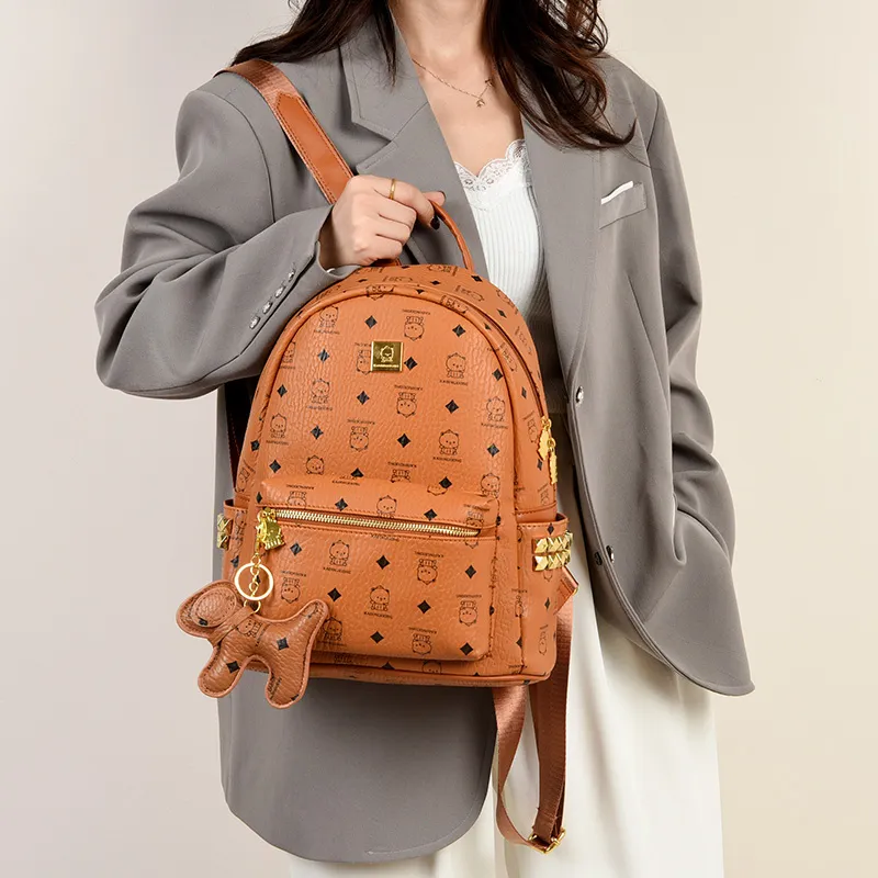 Miss Angel PU Backpack Women's Multicolor-1