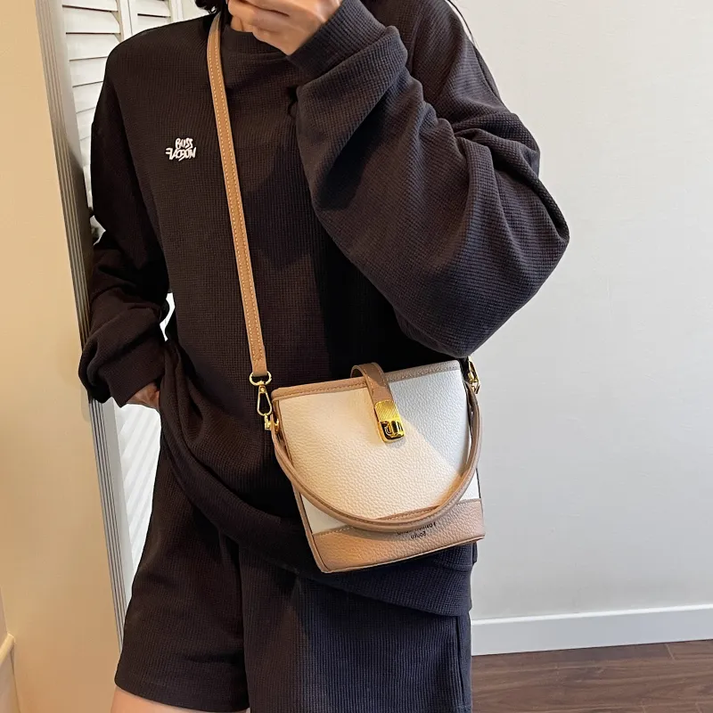 Miss Angel PU Shoulder Bag, Crossbody Bag, Handbag Women's Black/Yellow/Khaki/Pink-14