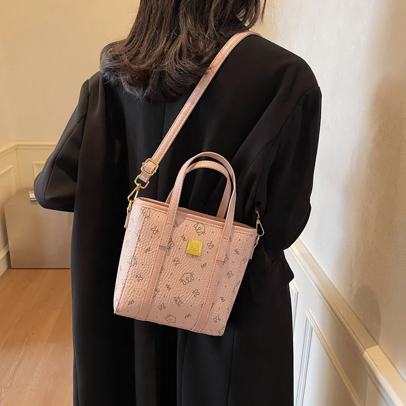 Miss Angel PU Crossbody Handbag Women's Pink/Brown-8