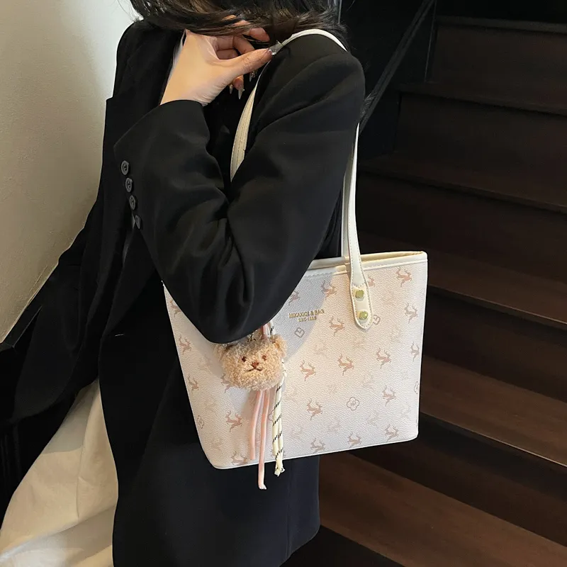 Miss Angel PU Shoulder Bag Women's White/Pink/Black-3