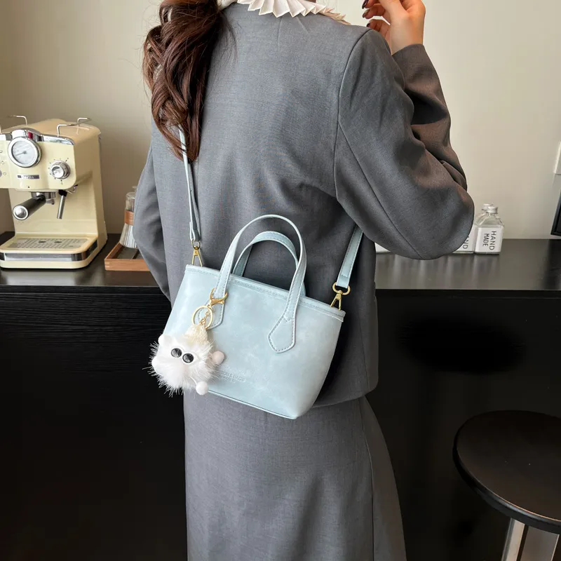 Miss Angel PU Handbag, Shoulder Bag, Crossbody Bag Women's Blue, Brown, Black, Beige, Pink-2