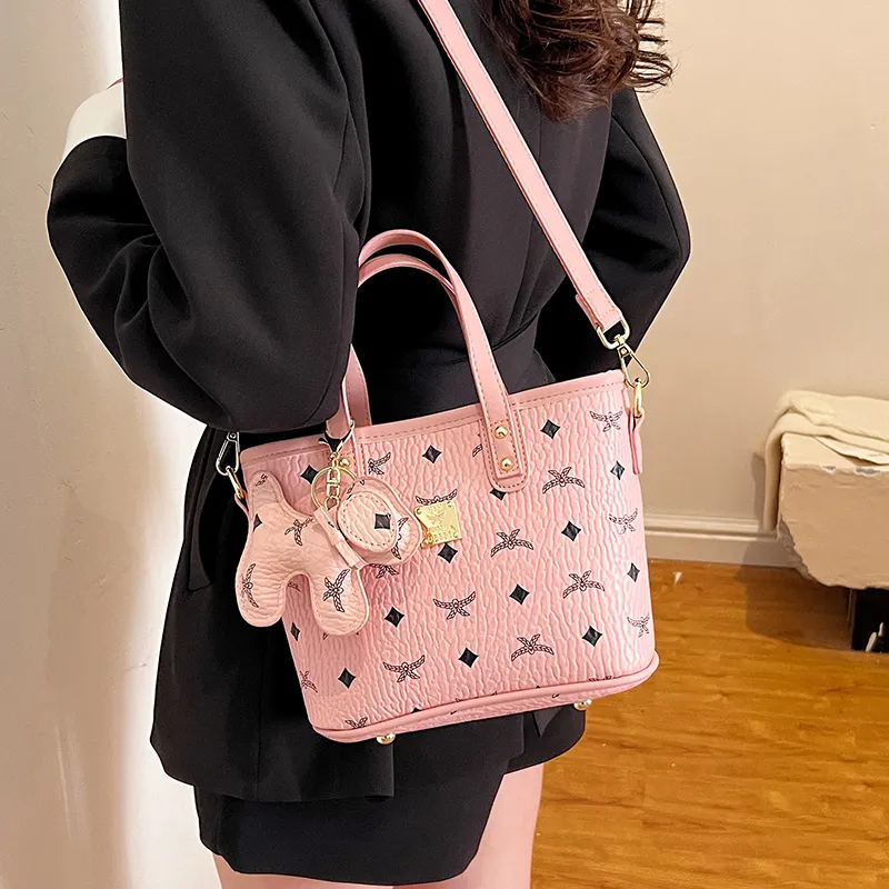 Miss Angel PU Handbag, Crossbody Bag Regular Women's Brown Pink Black Khaki-2