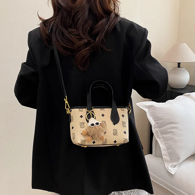 Miss Angel PU Crossbody One Shoulder Handbag Women's Multicolor-17