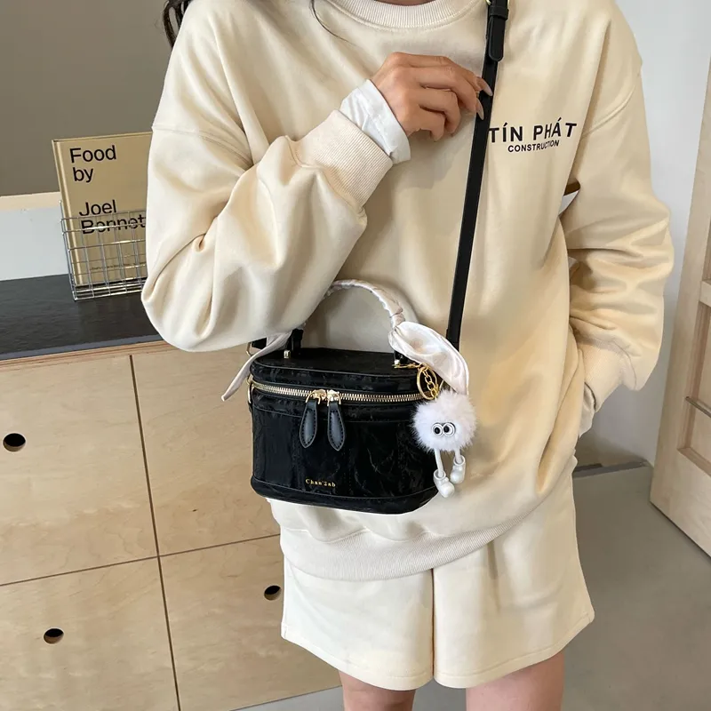 Miss Angel PU Handbag Regular Women's White/Black/Pink-14