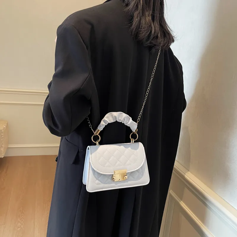 Miss Angel PU Crossbody Bag, Shoulder Bag, Outing Bag, Handbag Regular Women's Black/White-3