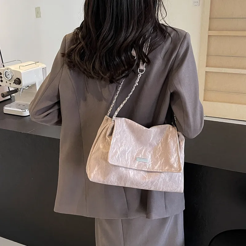 Miss Angel PU Shoulder Bag Women's White/Black/Gray/Pink-16