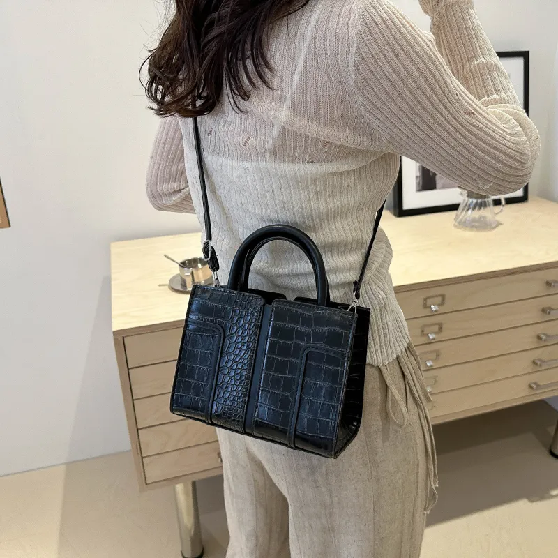 Miss Angel PU Crossbody Handbag Shoulder Bag Women's White/Black/Red-16
