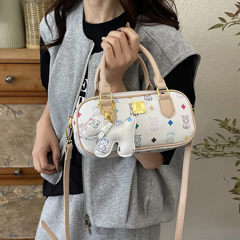 Miss Angel PU Shoulder Bag, Crossbody Bag, Handbag Women's Multicolor-3