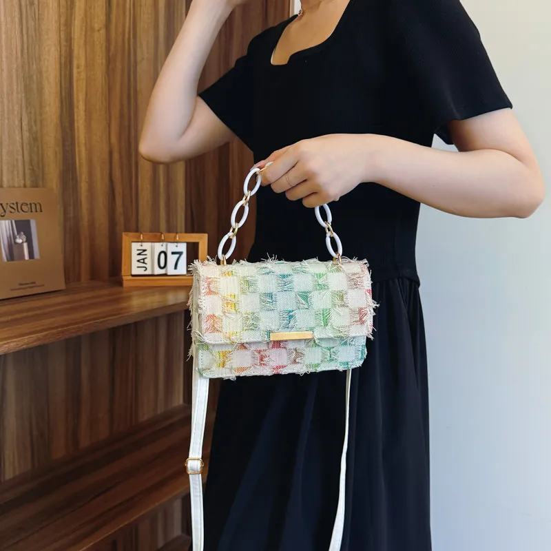 Miss Angel Fabric Crossbody Bag, Shoulder Bag, Handbag Women's Multicolor-4
