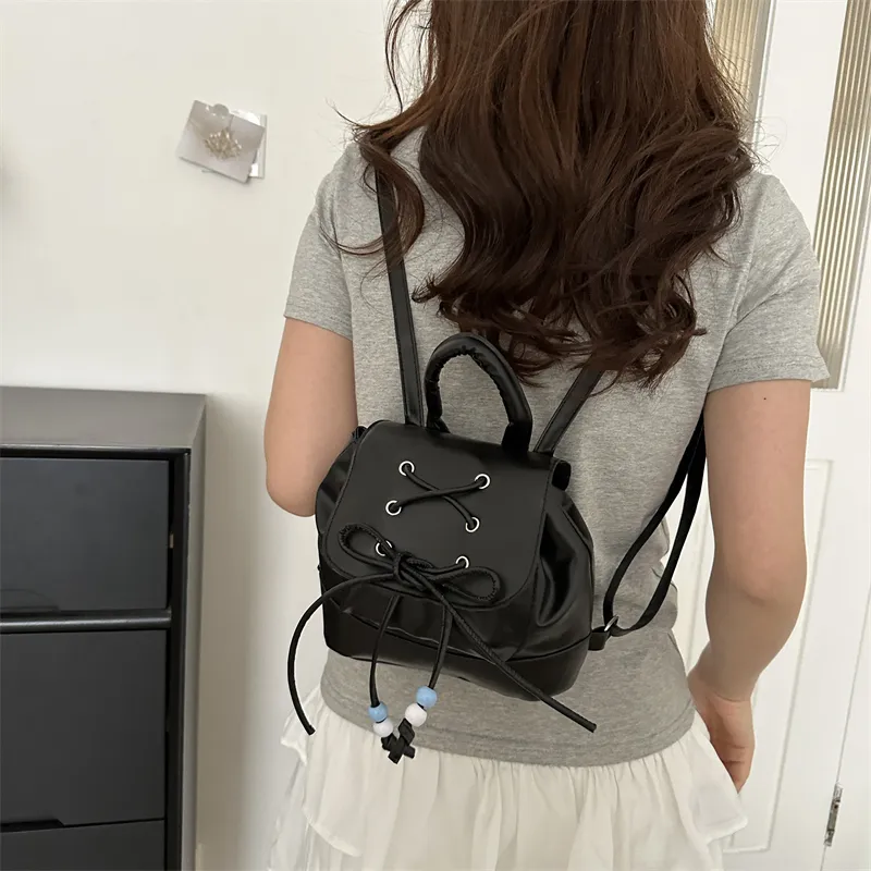 Miss Angel PU Backpack Women's White/Silver/Black/Pink-15