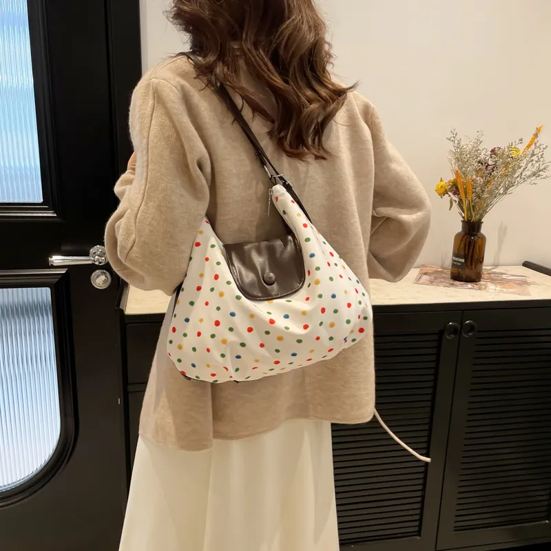 Miss Angel PU Outgoing Backpack Shoulder Bag Women's White/Coffee-6