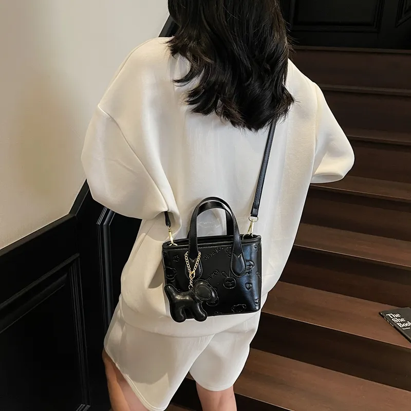 Miss Angel PU Bucket Bag, One Shoulder Handbag Women's Multicolor-24