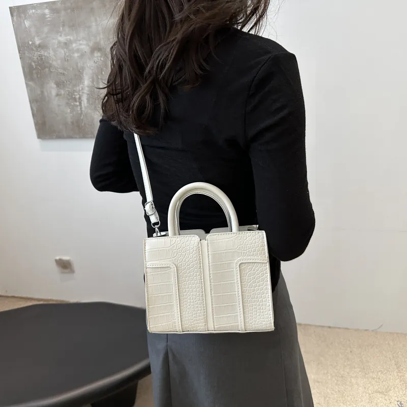 Miss Angel PU Crossbody Handbag Shoulder Bag Women's White/Black/Red-7