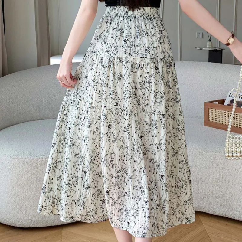 TURN UP Casual Long Skirt Women's-4