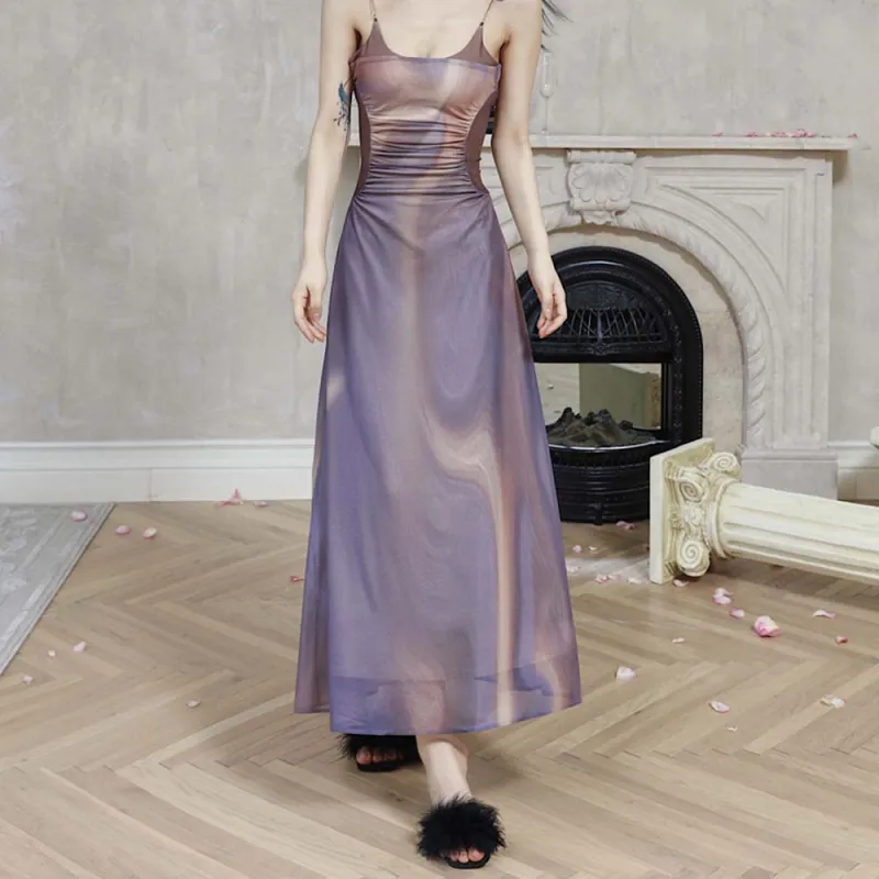 TURN UP Slip Dresses Women's Purple+Bowknot Hair Tie Comes With-3