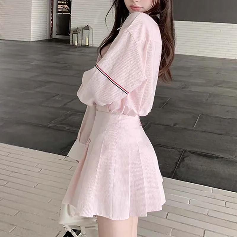TURN UP Two Piece Skirt Sets Women's-3