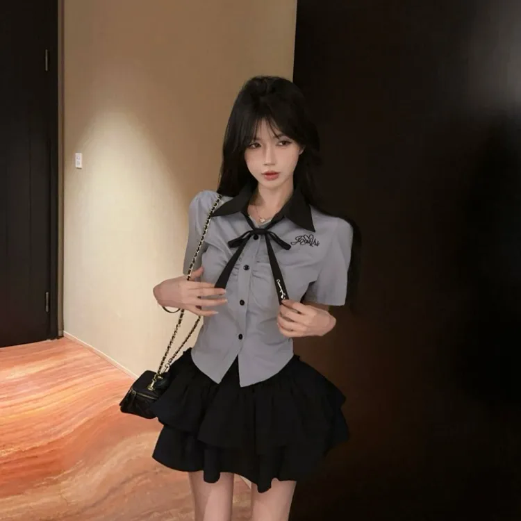 TURN UP Two Piece Skirt Sets Women's-5