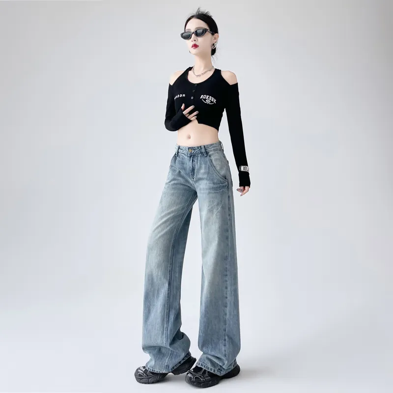 TURN UP Jeans Women's Vintage Blue-2