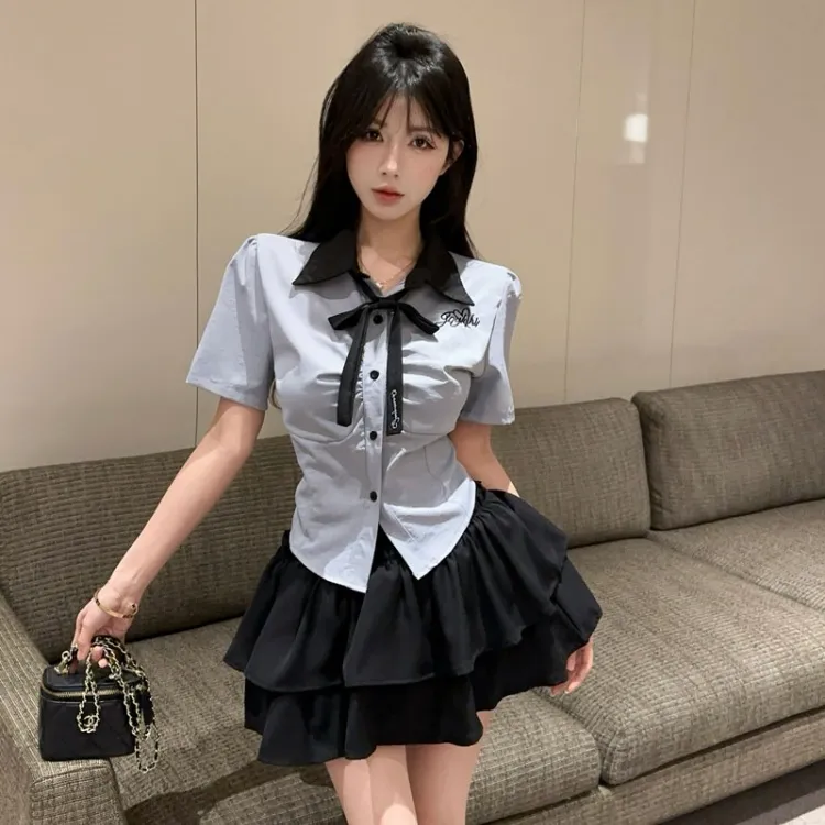 TURN UP Two Piece Skirt Sets Women's-2