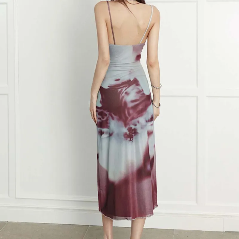 TURN UP Slip Dress Women's Image Color+Bowknot Hair Tie Comes With-6