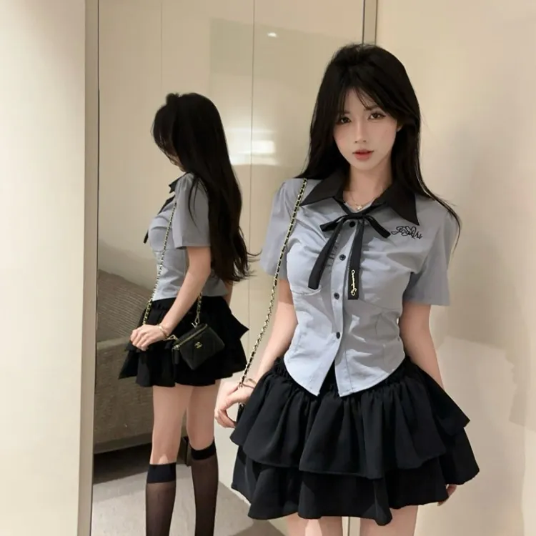 TURN UP Two Piece Skirt Sets Women's-4