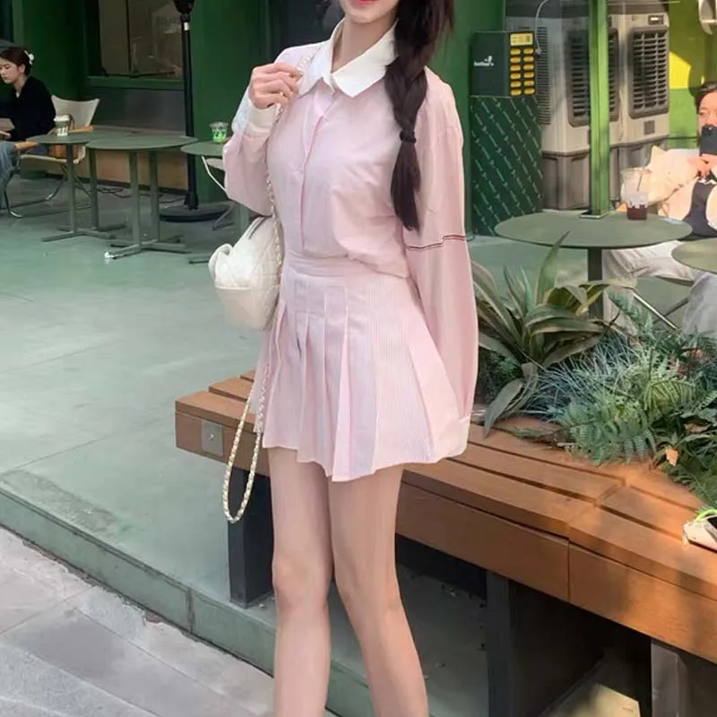 TURN UP Two Piece Skirt Sets Women's-2