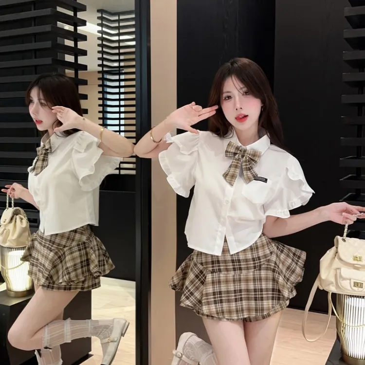 TURN UP Two Piece Skirt Sets Women's-5