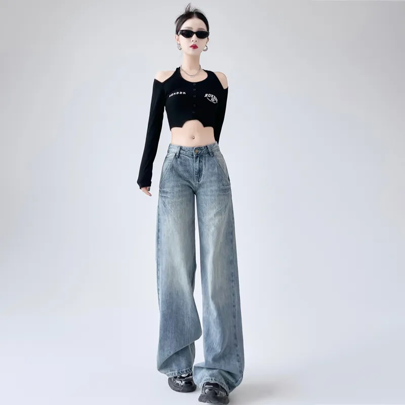 TURN UP Jeans Women's Vintage Blue-5