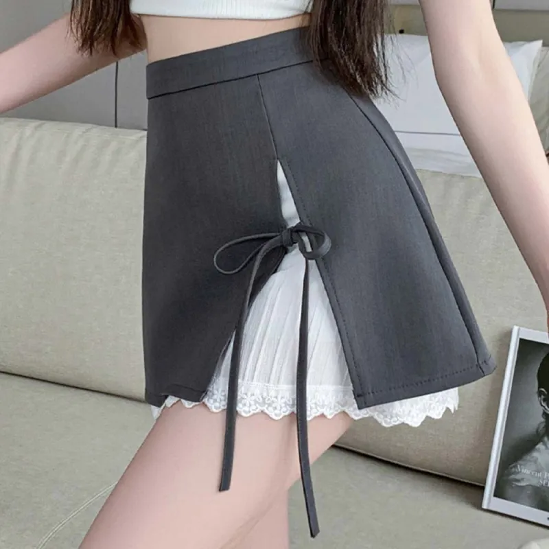 TURN UP Casual Short Skirts Women's-4