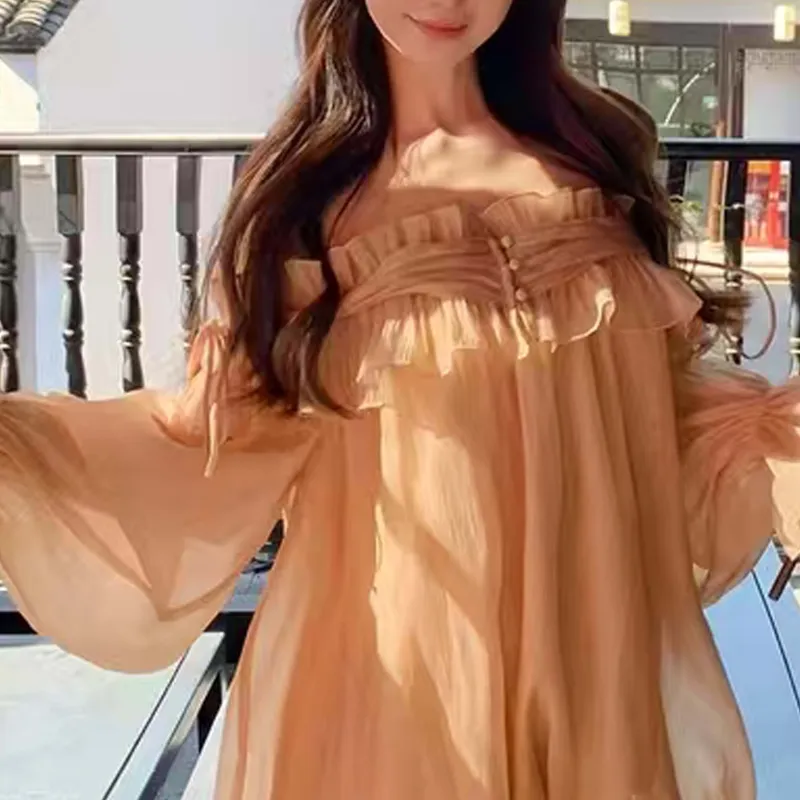 TURN UP Long Sleeved Dresses Women's-9