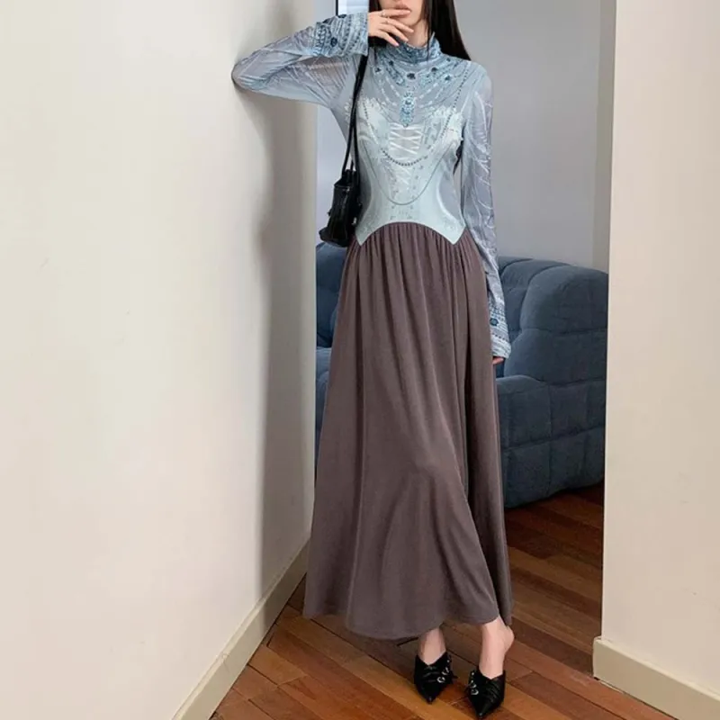 TURN UP Long Sleeved Dresses Women's-6
