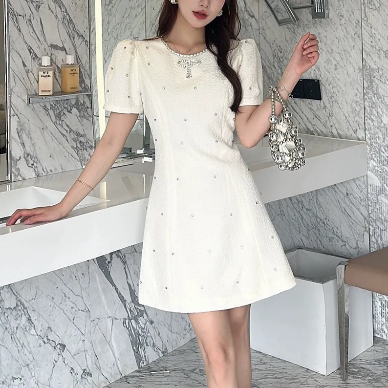 TURN UP Short Sleeved Dresses Women's-5