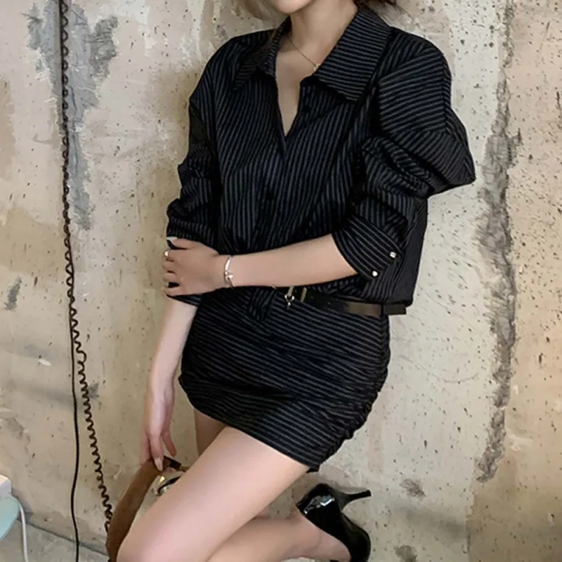 TURN UP Long Sleeved Dress Women's-5