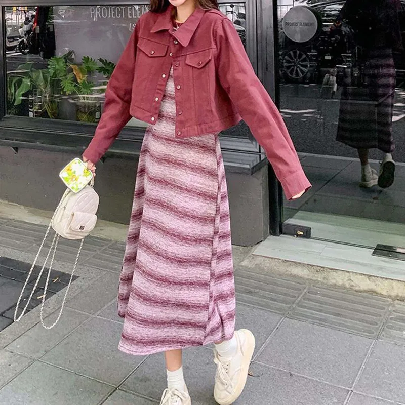 TURN UP Two Piece Skirt Sets Women's-3
